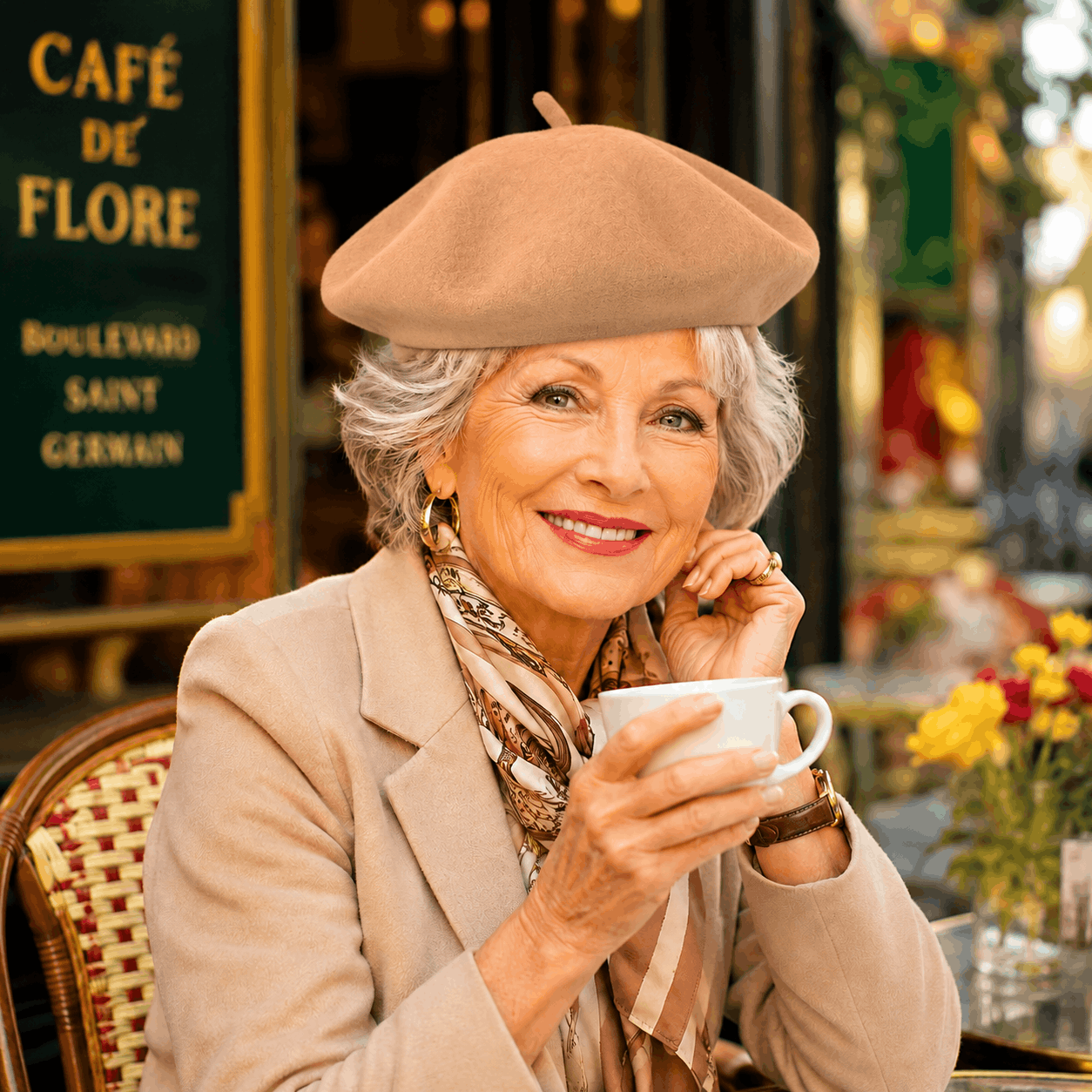 Beret damski